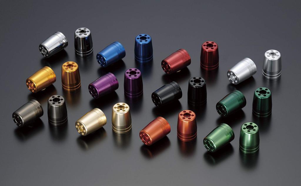 POSH FAITH Ultra Heavy Bar Ends M8 (Outer Only), Type, Red, 2-Piece Set, 031879-02-10