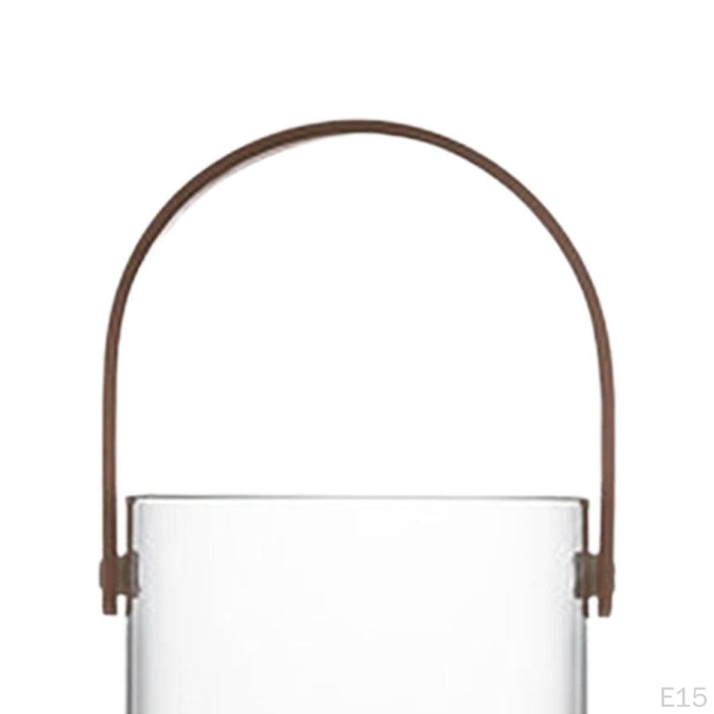 Glass Serving Tray with Handle Round Dried Basket Kitchen Supply for Parties Decor