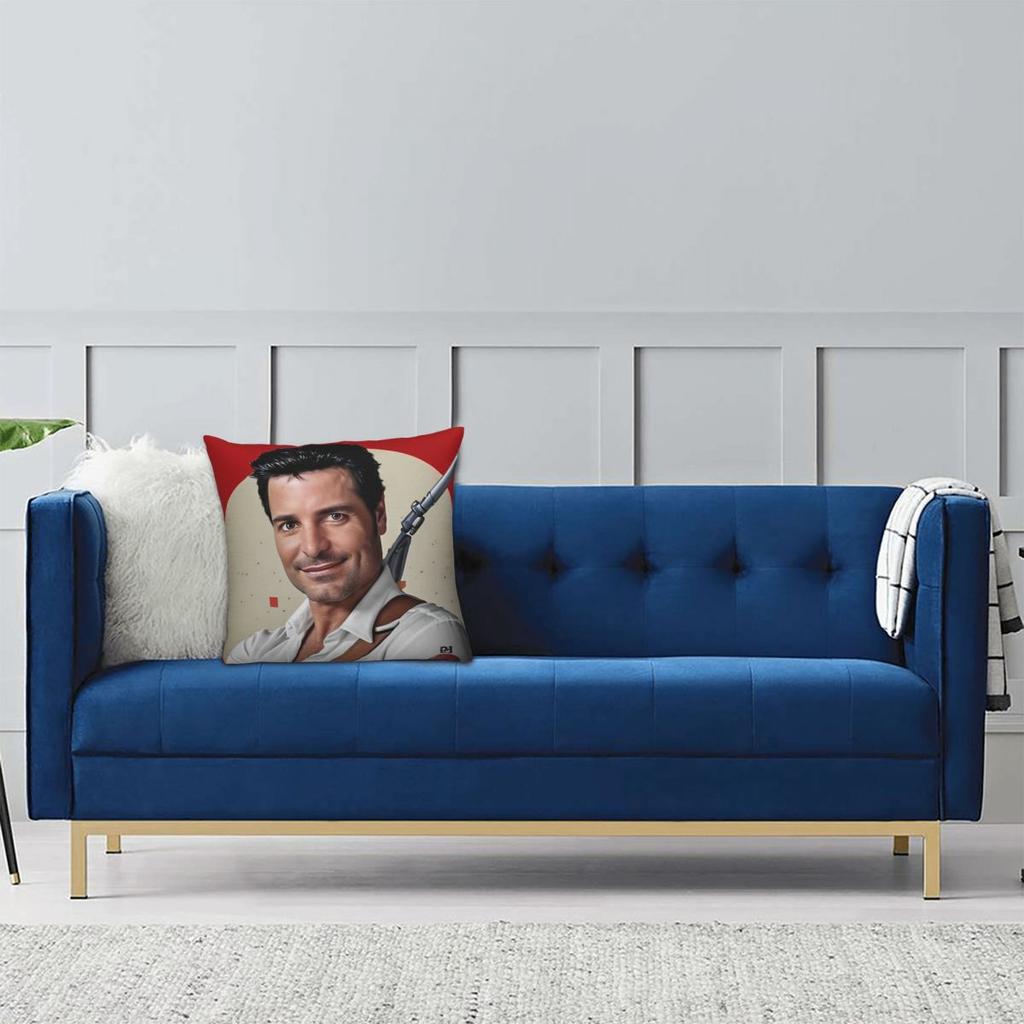 Chayanne Puerto Rican Latin Pop Singer Pillowcase Printing Fabric Cushion Cover Decorations Throw Pillow Case Cover Car Zipper