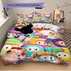 3pcs Colorful Cartoon Animal Print Bedding Set-Universal Three-Piece Suit for Bedroom, Guest Room, Living Room, Hotel Decorations-Perfect Gi
