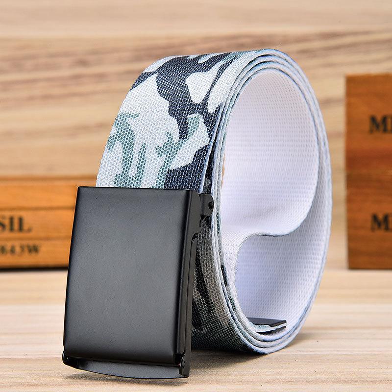 Camouflage 3.8Cm Canvas Belt Military Training Outer Belt Nylon Tactical Belt