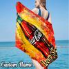 Custom Name Coca-cola Beach Towel - Soft, Ultra-Absorbent Microfiber, Lightweight, Perfect for Beach, Parties, Travel, Camping