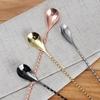 Stainless Steel Mixing Stir Spiral Long Handle Bar Cocktail Spoon Bartender Tool