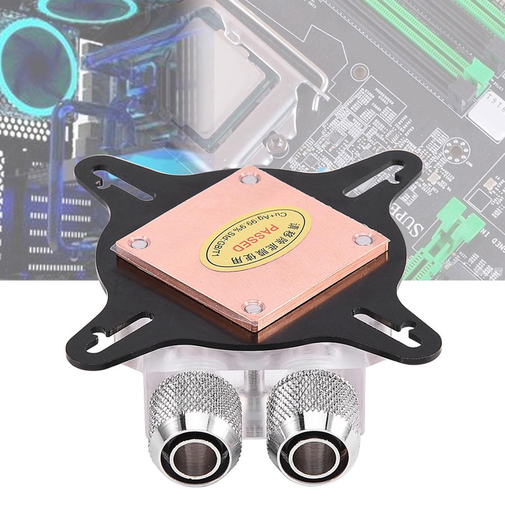 Computer GPU Cooling Water Block Cooler Kit Red Copper Base for Graphics Processing Unit