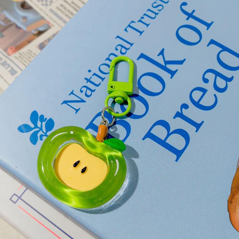 Cute Fruit Keychain Cartoon Fruits Pendant Portable Bag Hanging Ornament Car Key Holder For Couple Daily Decor Gift