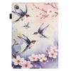 For Lenovo Tab M9 TB-310FU Tablet Case Litchi Texture Pattern Printing Leather Cover Auto Sleep/Wake with Card Holder
