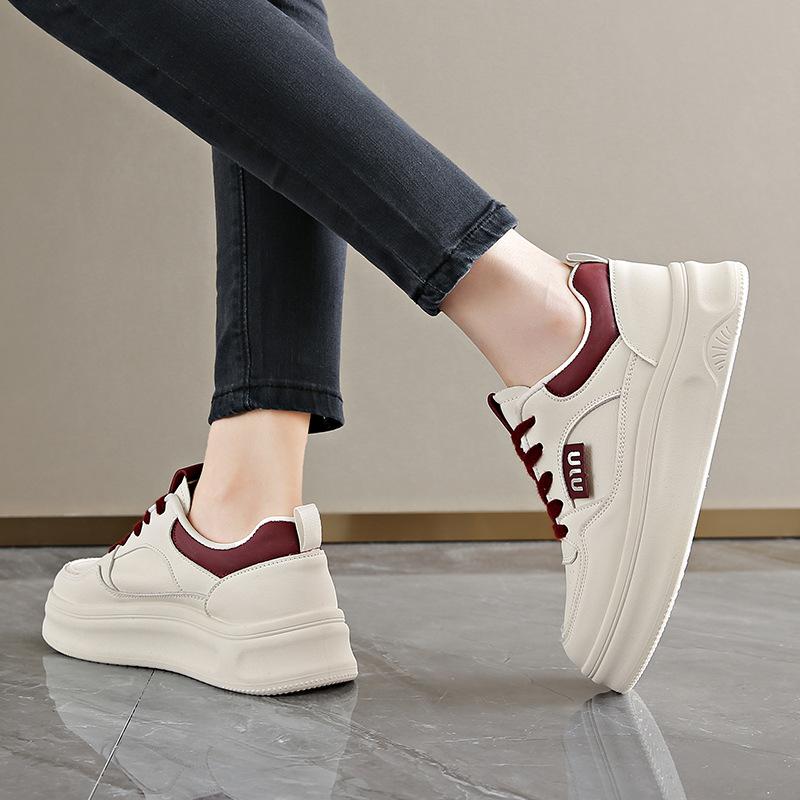 Casual Shoes 2025 Spring New Fashionable Simple and Versatile Bread Shoes Breathable and Durable Casual Women's Shoes