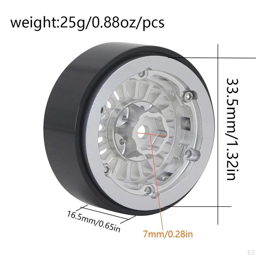 Aluminum Rims for 1:18 And 1:24 RC Trucks