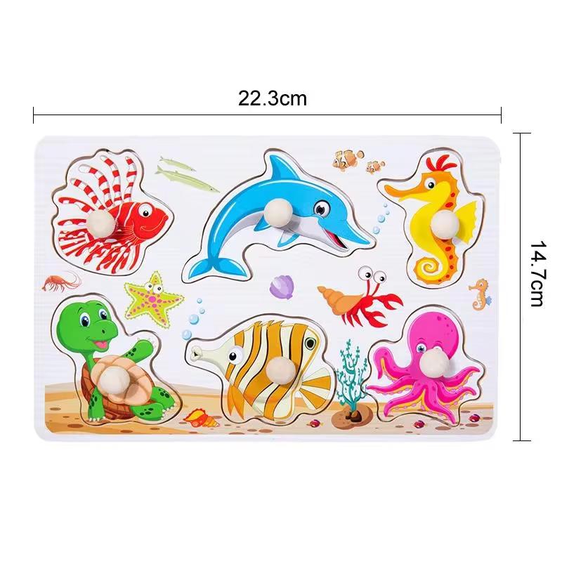 Baby Wooden Puzzles Montessori Baby Toys Alphabet Jigsaw Puzzle Board Games Educational Learning Toys For Children 1 2 3 Kids