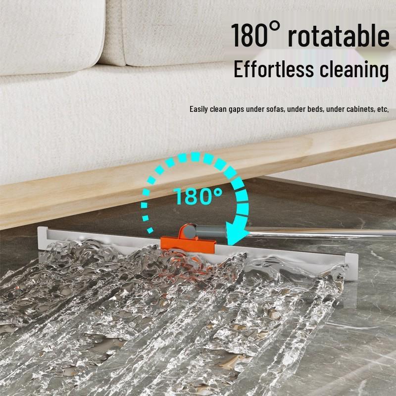 Dual-Use Silicone Broom & Squeegee - Multipurpose Mop and Scraper for Household Cleaning