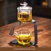 Gianxi Glass Magnetic Automatic Tea Filtering Kung Fu Tea Set 2025 New Home Lazy Tea God Tool Magnetic Teapot