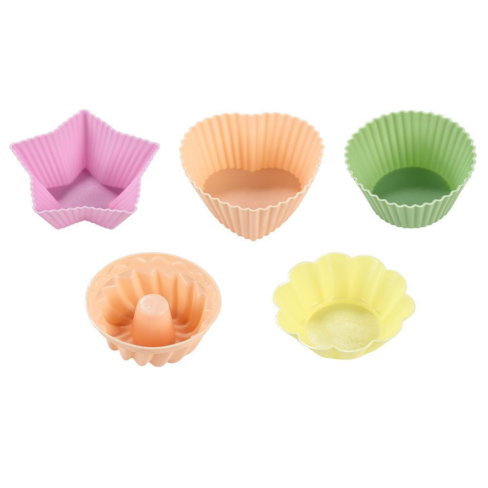 

Набор силиконовых форм для выпечки кексов и маффинов для домашнего использования five muffin cups, 5 pieces