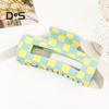 1/4Pcs Women Hair Claws Strong Fixation Plaid Pattern Design Hair Clips Versatile Lattice Hair Accessories