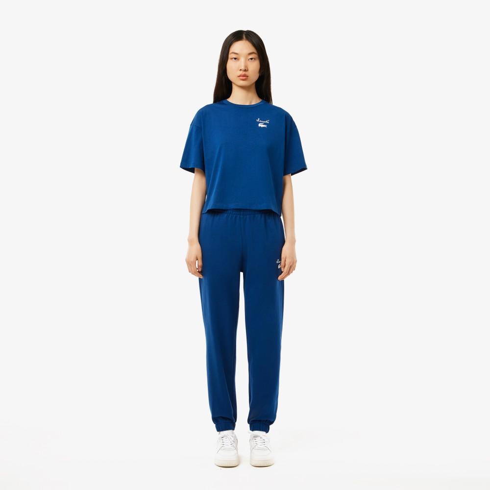 [lacoste] Women s Graphic Point Basic Sweatpants XF2566-54NHBM 34