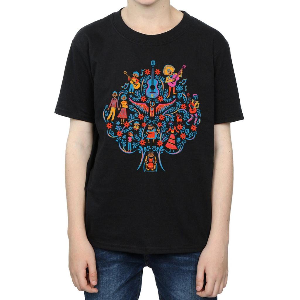Disney Boys Coco Tree Pattern T-Shirt