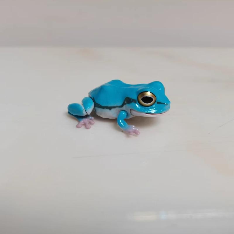 Biologische Enzyklopädie Gashapon Spielzeug Japanischer Laubfrosch Nordost-Regenfrosch Simulierte Bewegliche Tierfiguren Ornamente Spielzeug