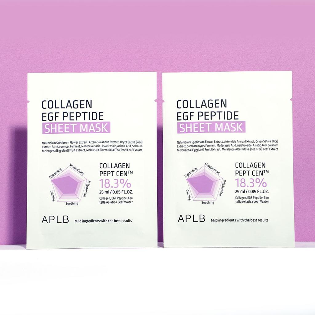 Collagen EGF Peptide Sheet Mask 10-Pack