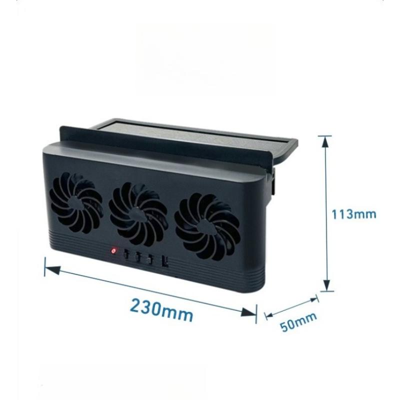 Window Car Solar Exhaust Fan Air Circulation Cooling Tool Exhaust Fan Cooling Interior Accessories
