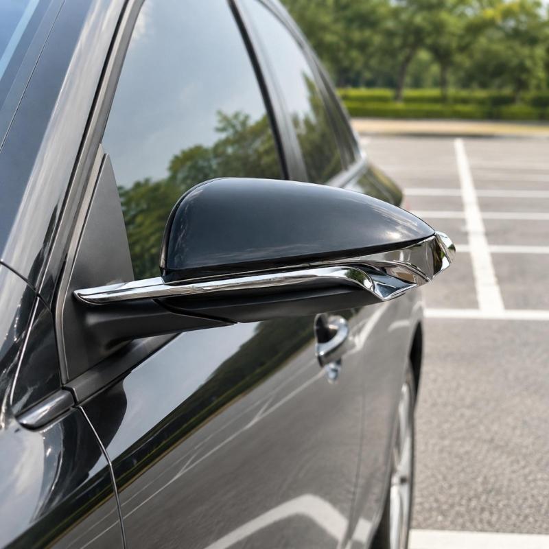 ABS Side Mirror Garnish Pair for RX300, 8791B-7810 8794B-78010 Electroplated Left and Right Trim Pieces with Press-Fit Mounts for Factory-Position