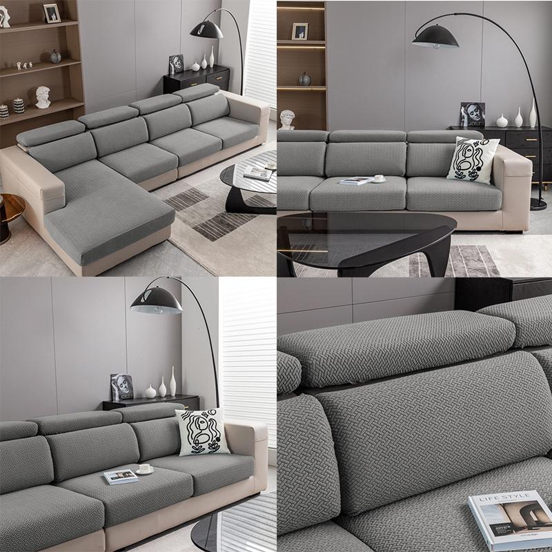 Jacquard Plaid Sofa Cover For Living Room Stretch Adjustable Sofas Cushion Cover Elastic Modular Sofa Seat Covers For Home Hotel