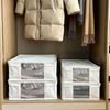 Large Capacity Visible Clothes Storage Box Dust-proof Folding Cotton Cuilt Storage Box Waterproof with Handle