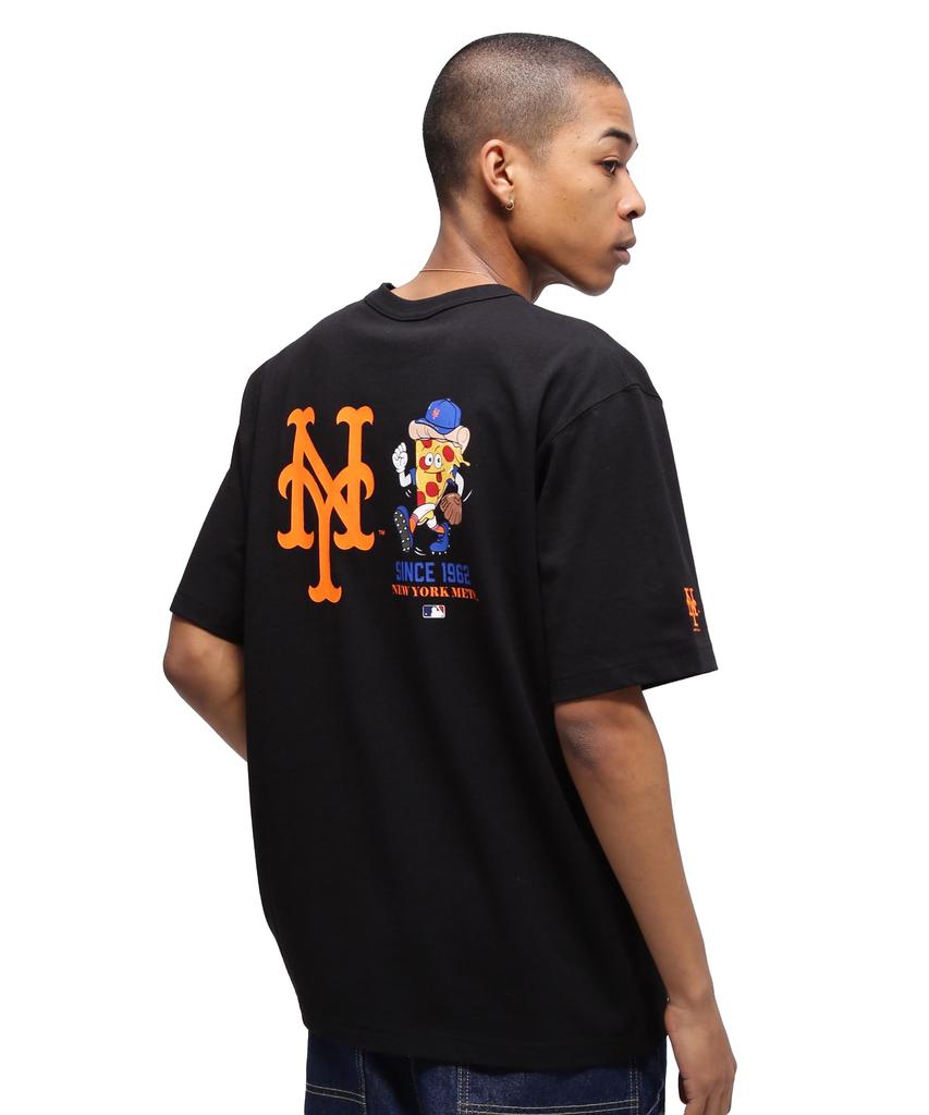AVIREX New Era New York Size Met's T-Shirt, Men's, M, 010, Black, 783-5234011