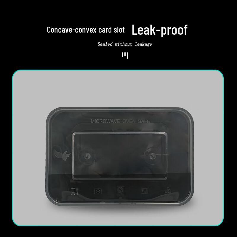 Einweg-Rechteck-Lebensmittelbehälter aus Kunststoff