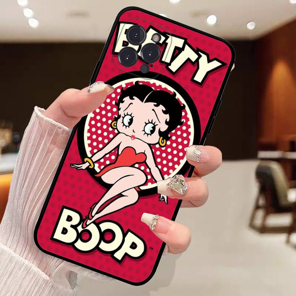 

Animation B-Betty Boop Phone Case For Iphone 17 Air 16 15 14 13 12 11 Pro Max 16 15 14 Plus TPU Soft Case iPhone 11pro max