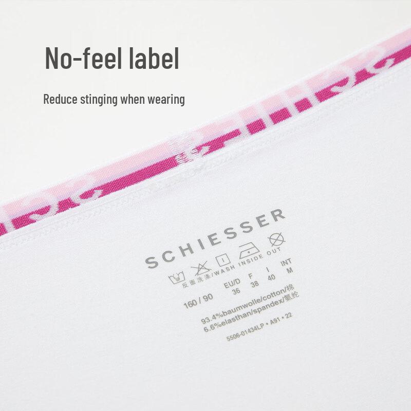 Schiesser Women's 3A Antibacterial Comfy Cotton Mid-Rise Boxer Briefs (2-Pack)