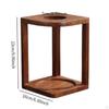 Coffee Cup Holder Filter Stand Wooden Retro Stable Maker Station for