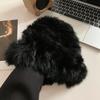 Women’s Hat Rabbit Fur Hat - Autumn Winter Warm Thickened Cold-proof Plush Bucket Hat