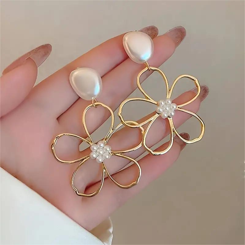 

Exaggerated Diamond Tassel Earrings - Women s Long Korean Studs