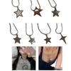 Pendant Necklace Y2k Neck Jewelry Star Pendant Choker Chain Choker Chain Necklaces Alloy Material Birthday Gift for Girl