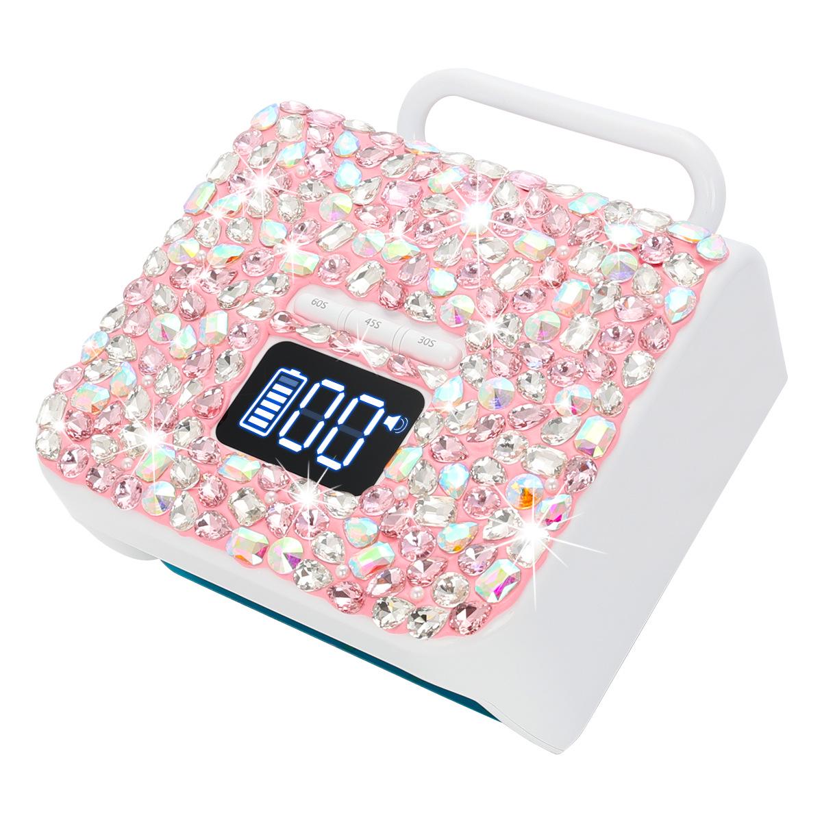 

Беспроводная перезаряжаемая сушилка для ногтей: Мощная лампа с керамическими, глиняными и стразовыми элементами для светотерапии