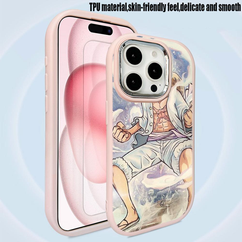 Ae92 One Piece Luffy Gear 5 Phone Cases for Samsung A13 A32 A53 A04 A54 S23 S24 Ultra Infinix Hot 40 Huawei P30 Pro Metal Camera Protective Back Cover