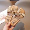 Zapatillas de niño verano nuevas zapatillas de niña moda zapato de niña suela blanda antideslizante zapatos para niños lazo zapato de niña zapatos planos