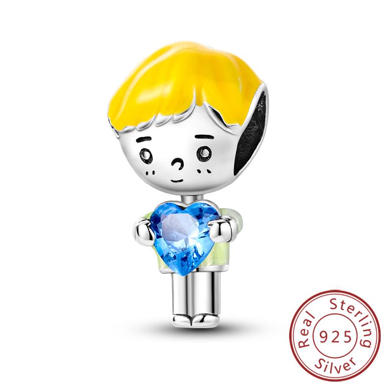 Potrivire Mărgele Charmuri Cupru Original Băiat Fată Mamă Pandantiv Charmuri Pentru Brățară Colier Bijuterii Femei Cadou