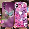For VIVO Y15s 4G Fundas Case V2139 Y15c Y15a Butterflies Flowers TPU Soft Silicone Thin Phone Cover For Vivo Y15 4G Coque Bumper