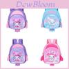 Kreskówkowy Plecak Kuromi Melody Cinnamoroll Z Paskami z Poduszką Powietrzną Do Szkoły