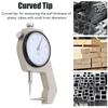 Clear Scale Thickness Micrometer Curved Tip Thickness Meter Thickness Gauge  For Measurement