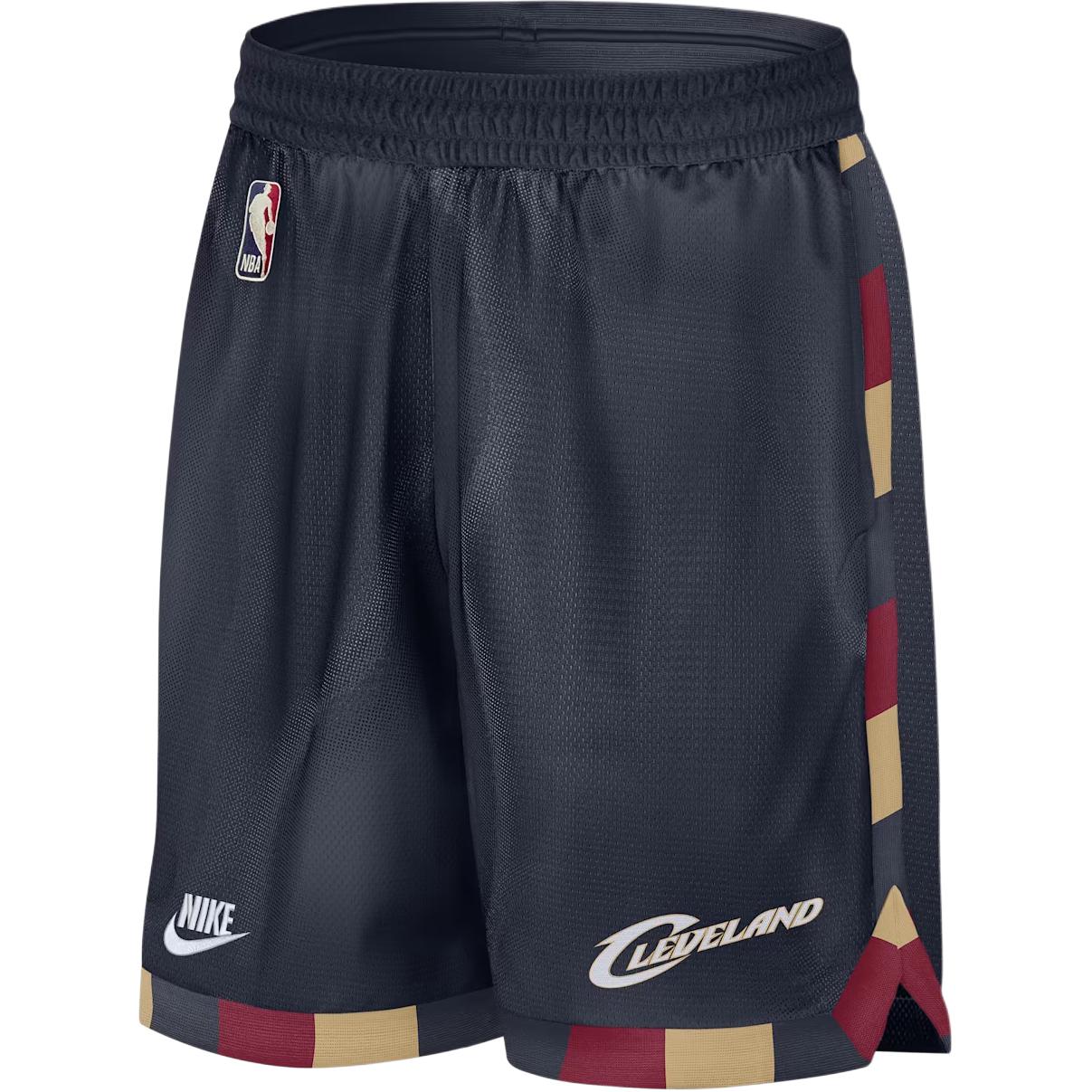 Nike Мужские баскетбольные шорты Cleveland Cavaliers с эластичным поясом, логотипом и боковым карманом HQ5250-419 M