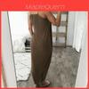 Elegante Abito Maxi Estivo da Donna Taglie Forti con Design Senza Maniche a Vita Alta