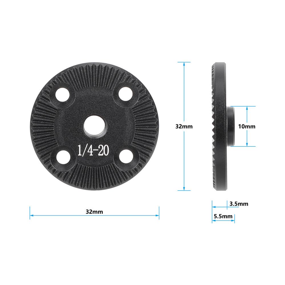 HDRIG ARRI Gear Ring with 1/4" Center Screw Hole for Camera Cage Accessories 3755