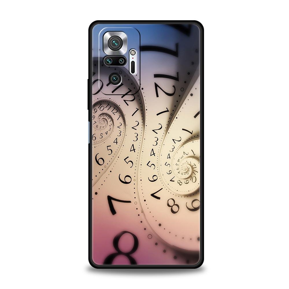 Number Pattern Phone Case Cover for Redmi 14C 10C Note 15 14 13 12 10 11 K40 Pro Plus 5G Soft TPU Shockproof Shell Fundas Capas