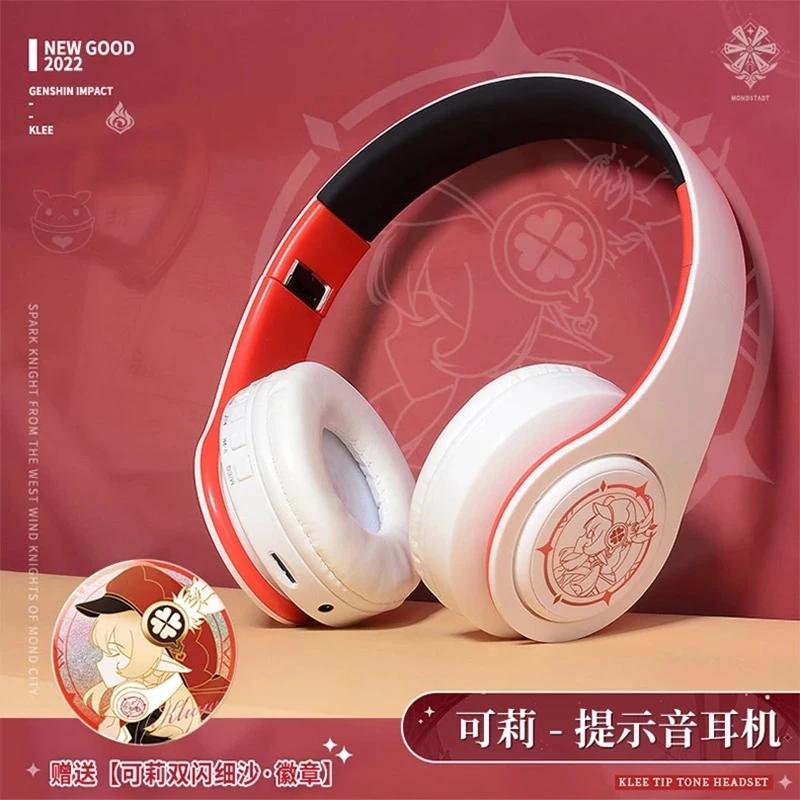 Kazuha Sluchátka Hra Genshin Impact Sluchátka Cosplay Přenosná Bezdrátová Bluetooth Stereo Skládací Náhlavní souprava Nastavitelná Sluchátka