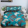 Boys Gamer Bedding Set Cartoon Game Luxury Duvet Cover King Queen Double Comforter Cover Gaming 2/3pcs Polyester Quilt Cover