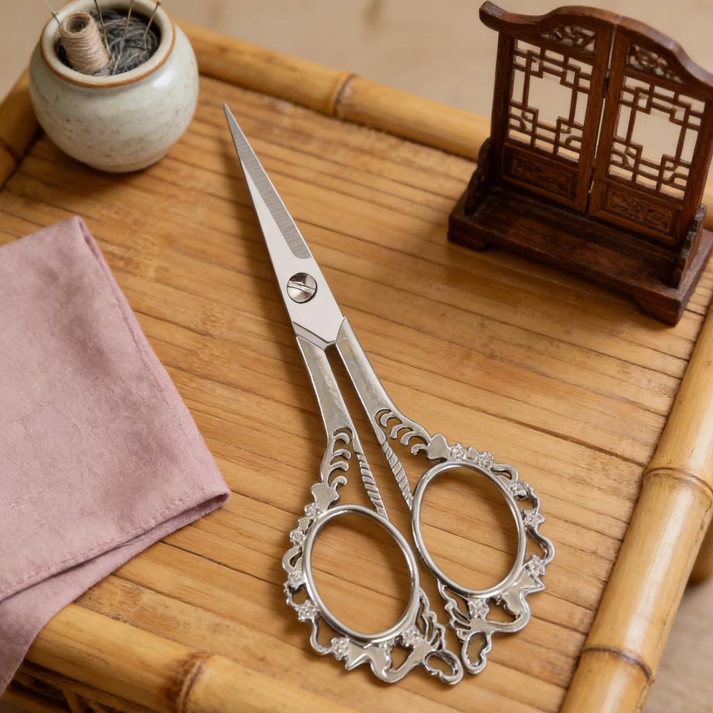 1PC, Durable Vintage Scissors Sewing Scissors Embroidery Tailor ScissorsFabric Cutter Craft Tool Sewing Supplies Sewing Tools