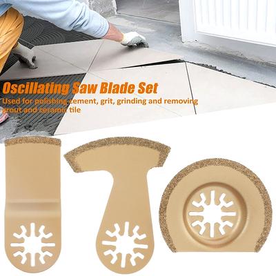 3-teiliges Universal-Sägeblatt-Set, oszillierendes Multitool, gerade Skala, Multitools, Schneiden von Holz, Sägeblätter für Fein Multimaster Power