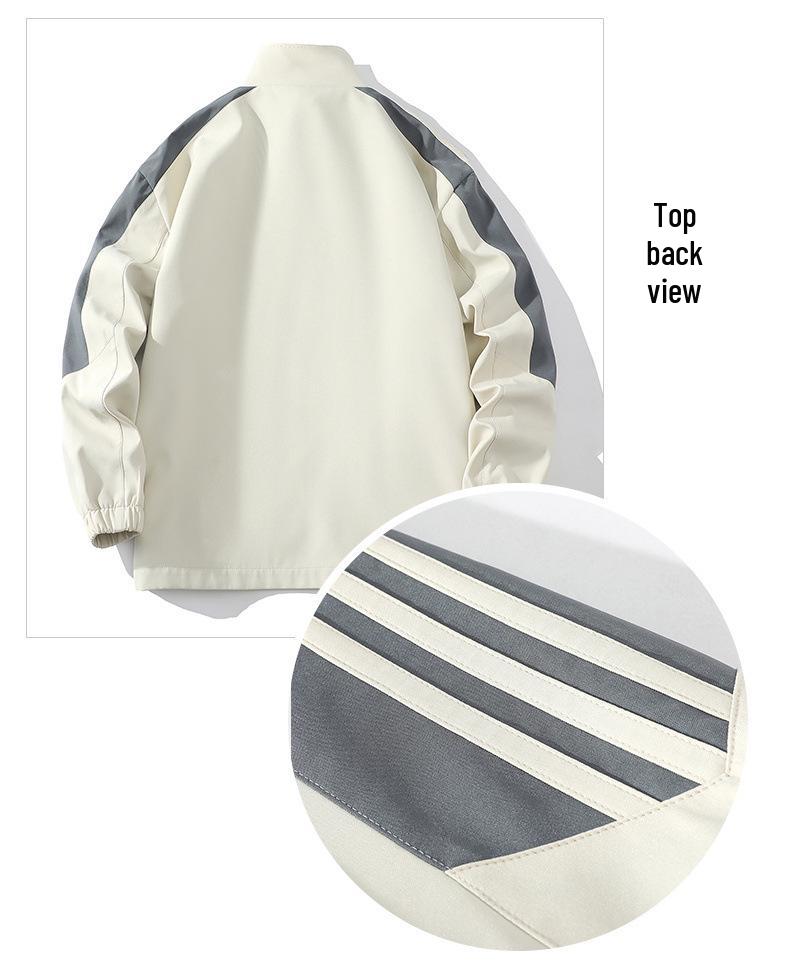 Trendy Stand Collar Loose Zipper Jacket - Versatile for Spring & Autumn