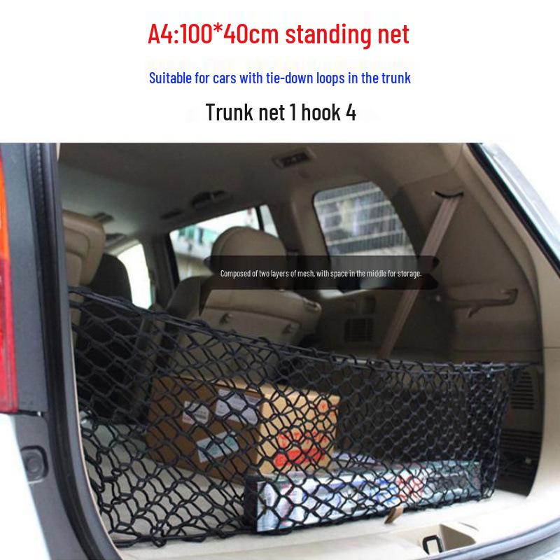 Car Roof Cargo Net for Luggage and Moving - SUV/Truck Tensioner and Binding Cover